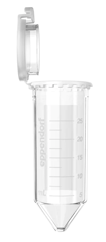 艾本德Eppendorf Conical Tubes 25 mL 帶鎖扣蓋 SnapTec?, 25 mL, 無菌、無熱原, 無RNase和DNase, 無DNA, 無色, 150 個 (6 包 × 